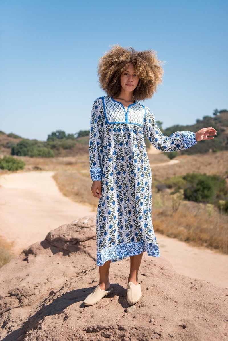 SZ Blockprints ×Ron Herman KITTY DRESS SZ blockprints ロンハーマン千駄ヶ谷限定kitty dress