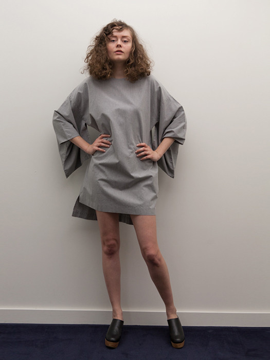 Cosmic Wonder Kimono Dress, Heather Grey Cosmic Wonder Kimono Dress, Heather Grey