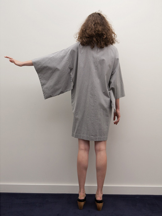 Cosmic Wonder Kimono Dress, Heather Grey Cosmic Wonder Kimono Dress, Heather Grey