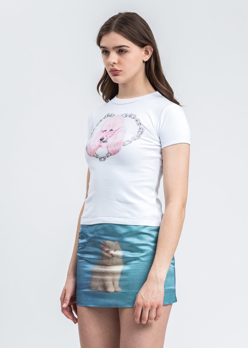 Ashley Williams Digital Poodle T-Shirt - White | Garmentory