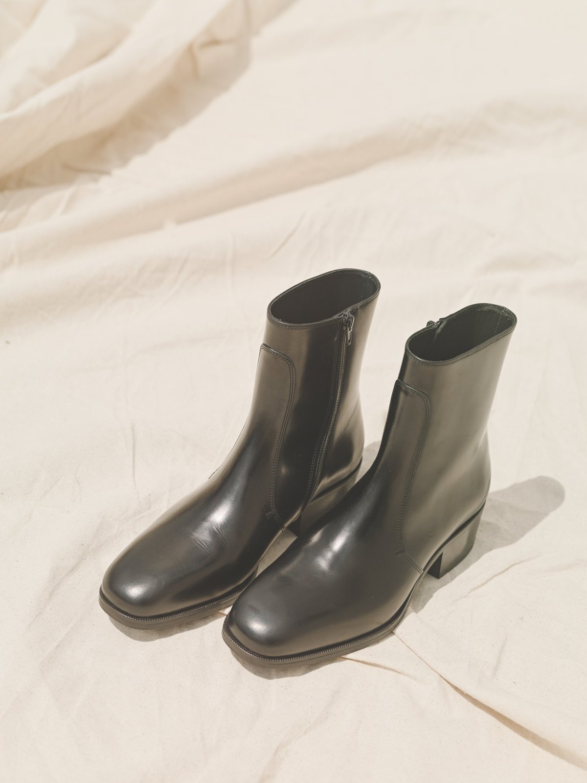 20FW LEMAIRE zipped boots コードバン 43 ブラック
