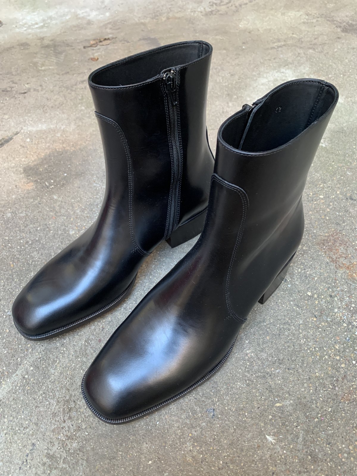 20FW LEMAIRE zipped boots コードバン 43 ブラック