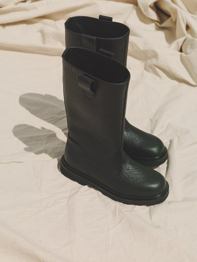 Marni Leather Engineer Boots - Black | Garmentory