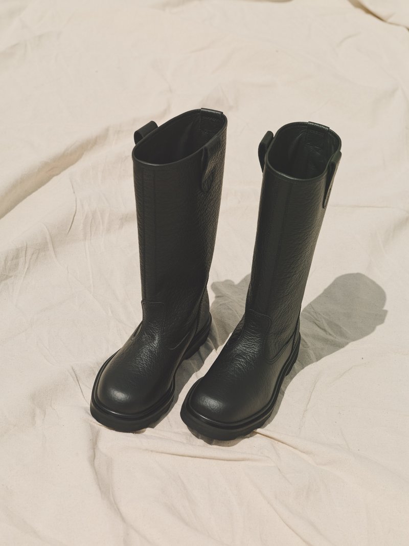 Marni Leather Engineer Boots - Black | Garmentory