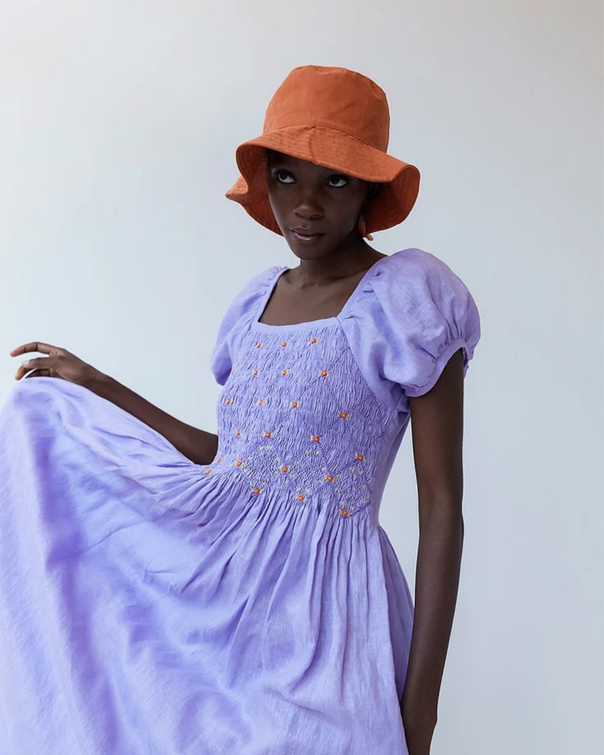 Tach Clothing Juani Linen Dress Lilac Garmentory