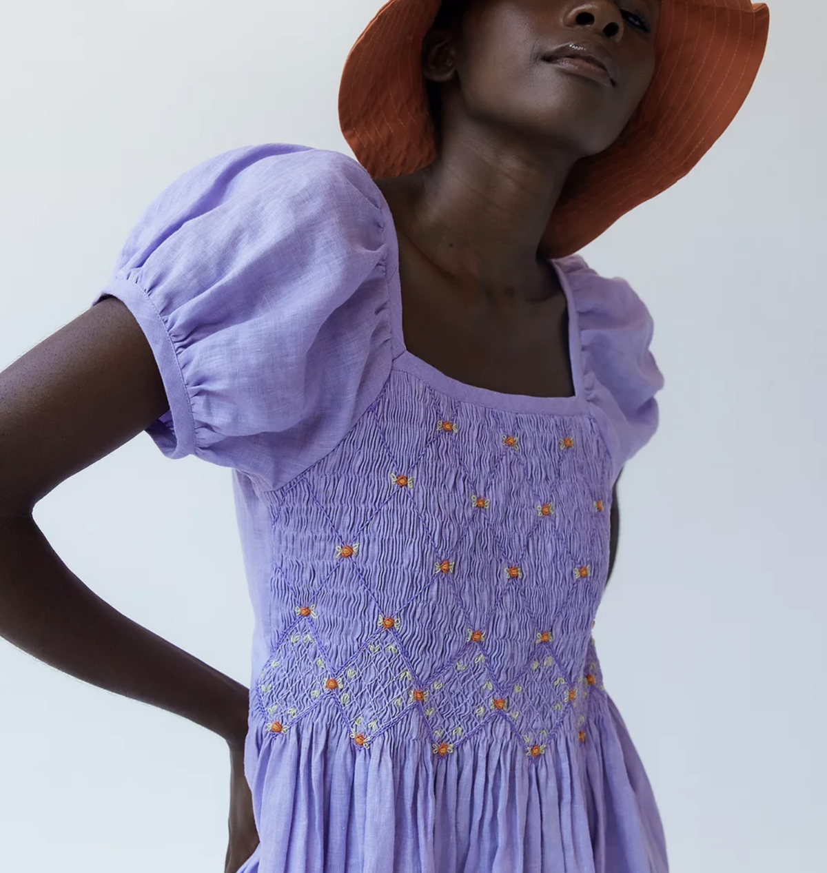 Tach Clothing Juani Linen Dress Lilac Garmentory