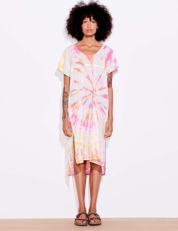 sundry pink dress NWT Sundry Pink Racerback Slit Leg Maxi Dress