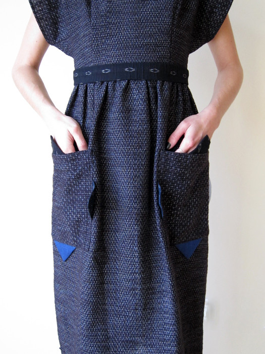 Cosmic Wonder Kurume-Kasuri Jinbei Dress Cosmic Wonder Kurume-Kasuri Jinbei Dress