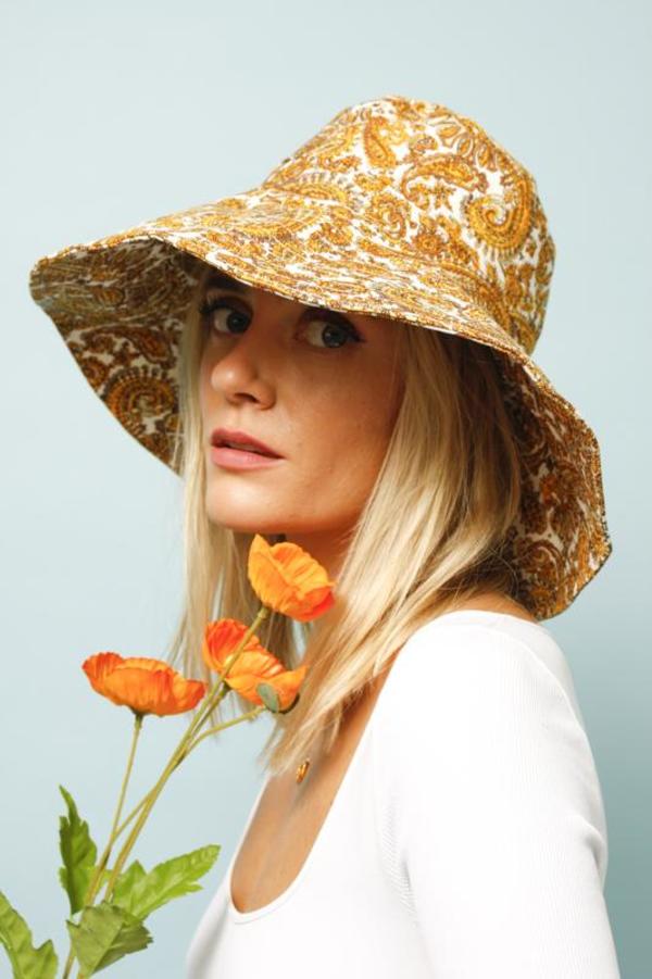 Faithfull Sun Hat Faithfull Frederikke Linen Bucket Hat | Anthropologie main image 2