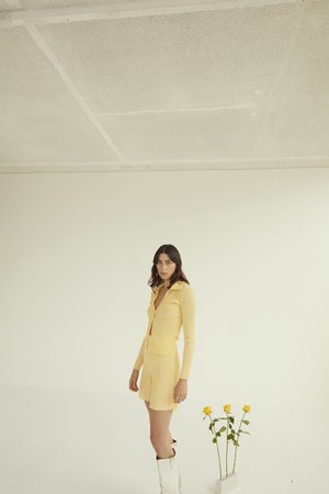 permanent vacation Ritual Cardigan - Yellow Gingham permanent vacation Ritual Cardigan - Yellow Gingham