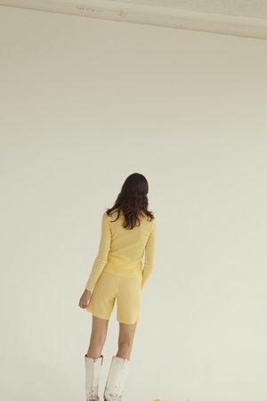 permanent vacation Ritual Cardigan - Yellow Gingham permanent vacation Ritual Cardigan - Yellow Gingham