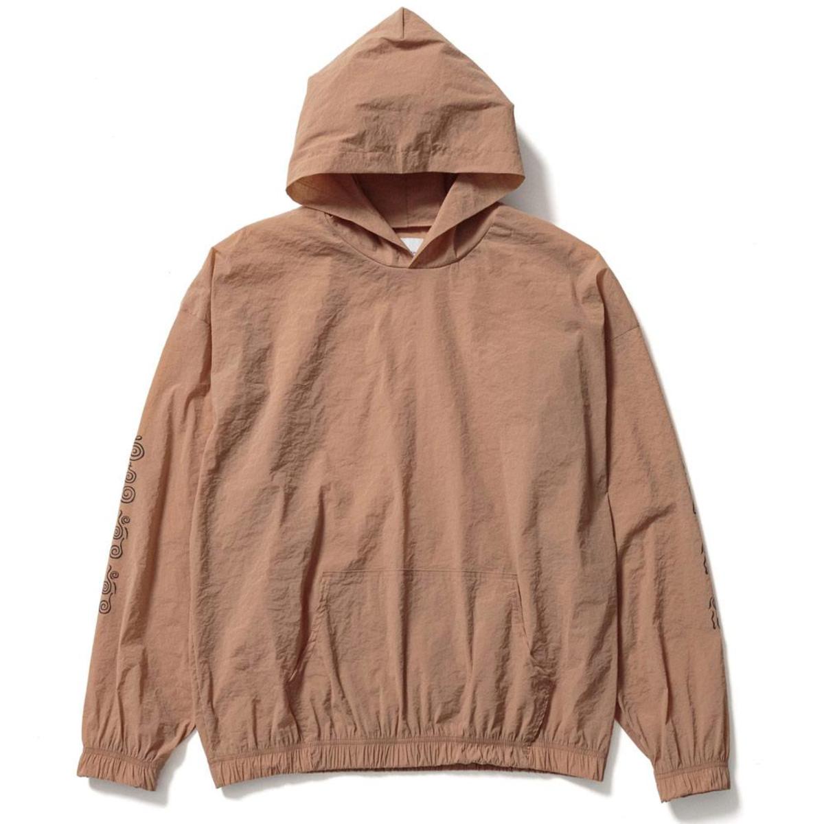 Sasquatchfabrix. Nylon Stretch Hoodie -Pink Beige | Garmentory