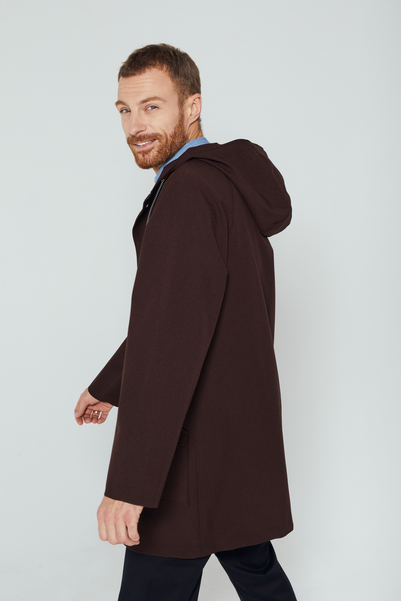 UNISEX ducktail CITY RAINCOAT - brown