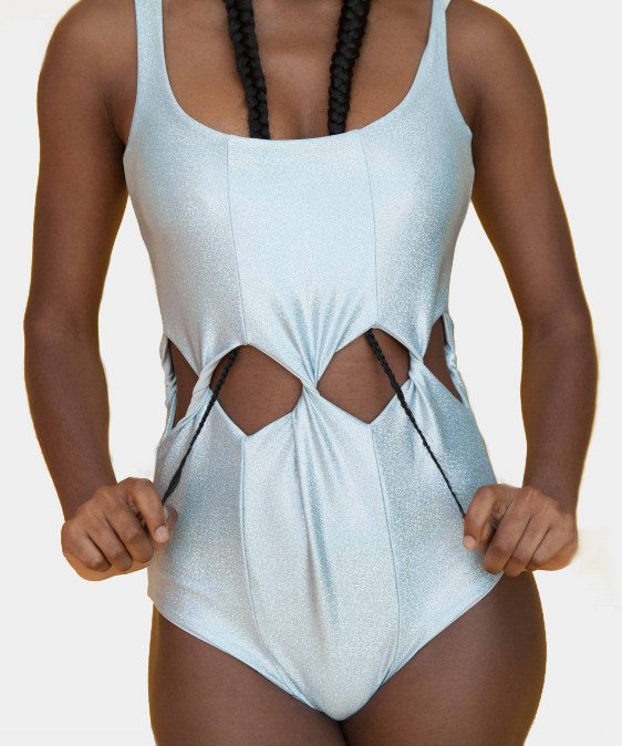 Samantha Pleet Tabernacle Swimsuit - Silver Samantha Pleet Tabernacle Swimsuit - Silver