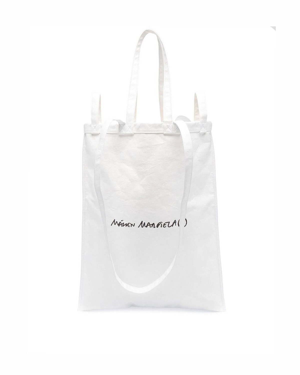 MM6 Maison Margiela Logo Tote Bag - white | Garmentory