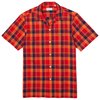 LACOSTE Check Cotton Fabric Shirt - Red/Orange/Blue - Thumbnail 5