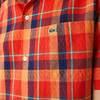LACOSTE Check Cotton Fabric Shirt - Red/Orange/Blue - Thumbnail 7