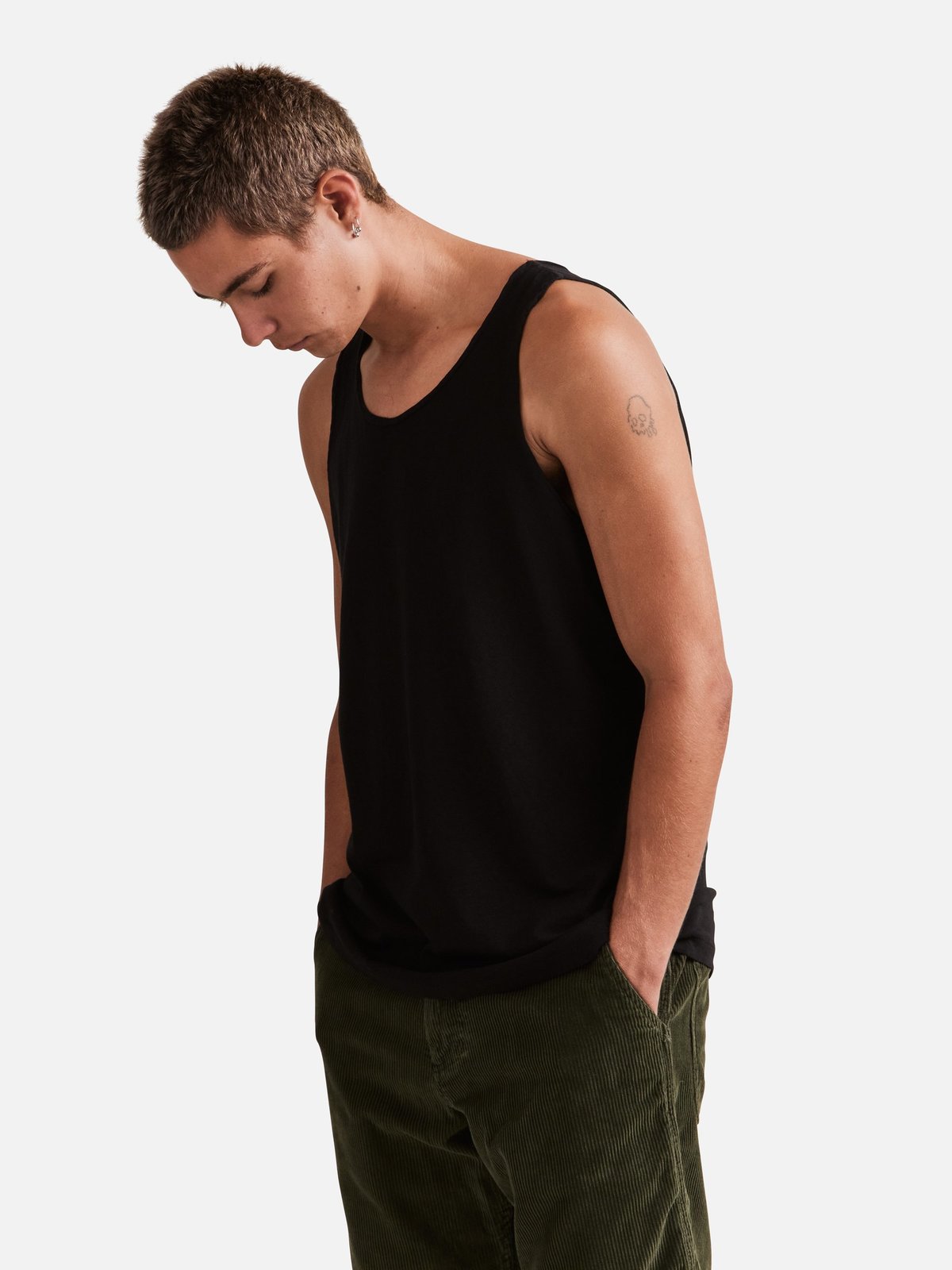 General Admission Loose Knit Tank Top - Black - Image 3 of 5