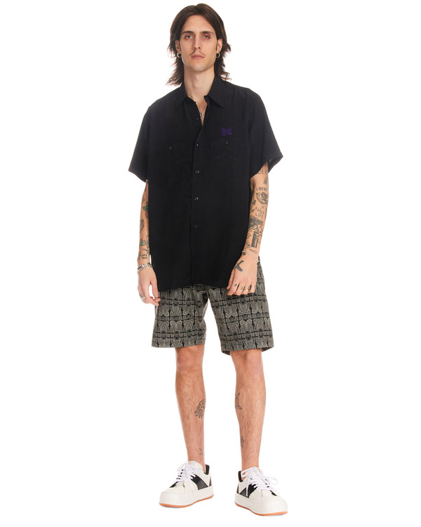 Needles Butterfly Pattern Shorts - gray | Garmentory