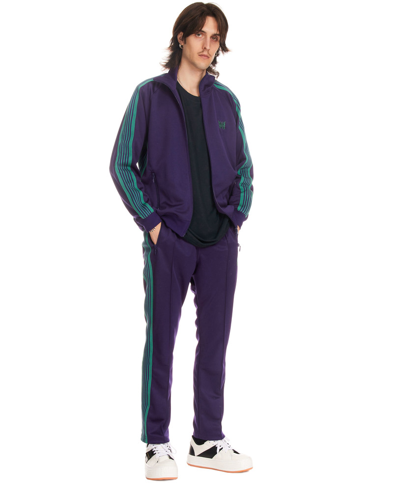 Needles Striped Details Jacket Purple Garmentory