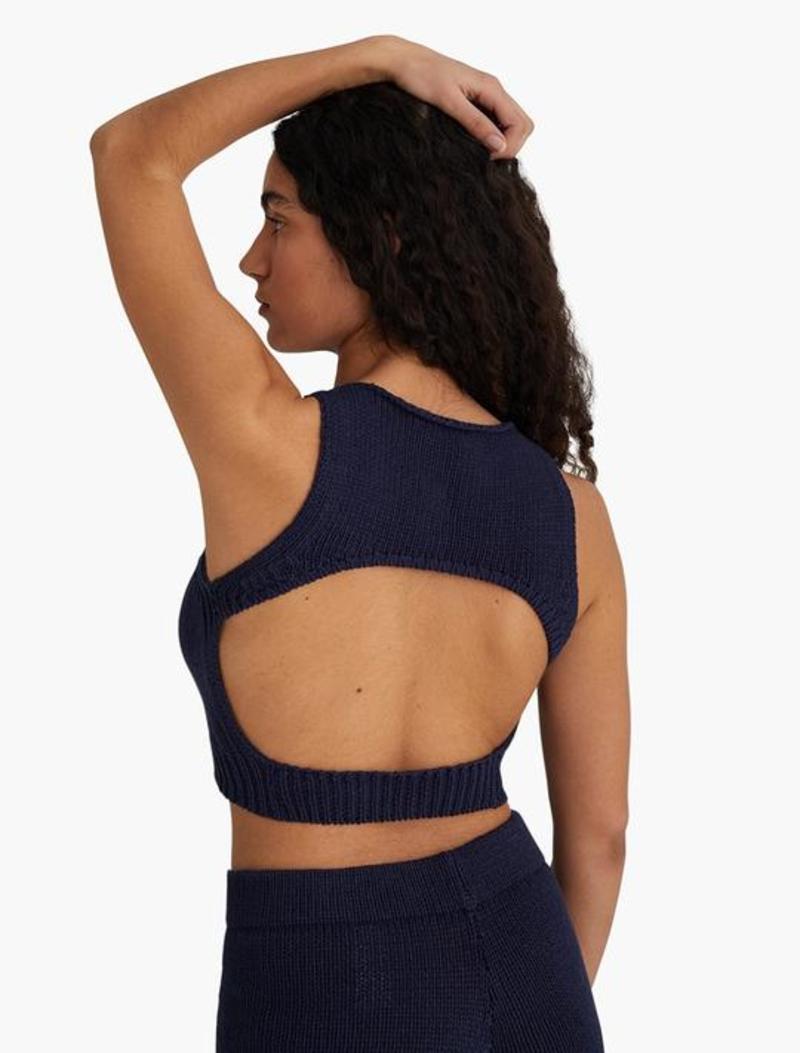 Paloma Wool Jigglypuff Knit Top - Navy | Garmentory