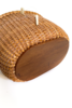 Vintage Nantucket Basket Whale Bag - brown - Thumbnail 5