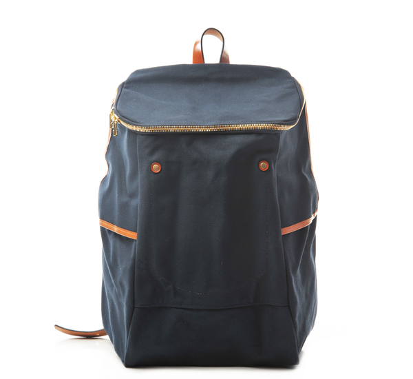 southern field industries バックパック Southern Field Industries Indigo and Tan SF Backpack | Garmentory