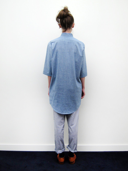 Assembly NY No Collar Shirt Dress Assembly NY No Collar Shirt Dress