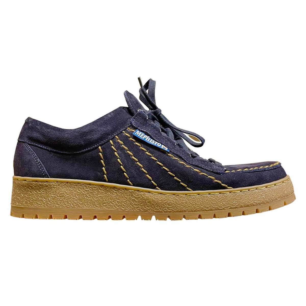 Mephisto Rainbow Suede Shoes - Navy/Marine Blue | Garmentory