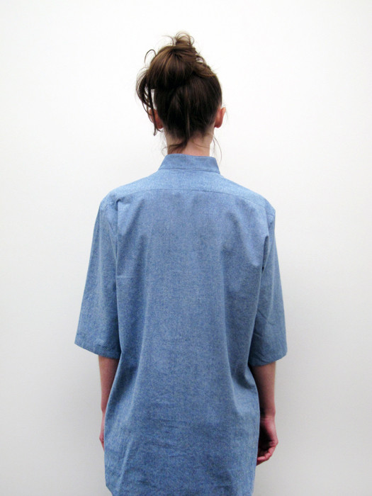 Assembly NY No Collar Shirt Dress Assembly NY No Collar Shirt Dress