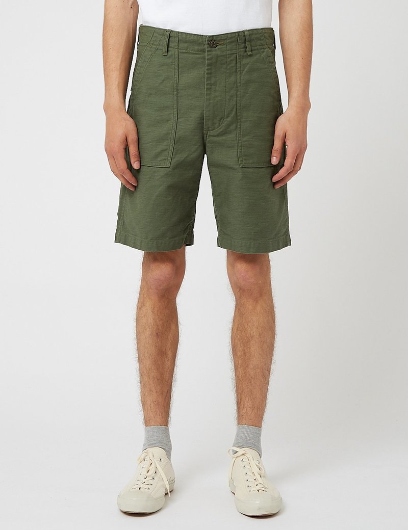 orSlow US Army Fatigue Shorts - Green | Garmentory