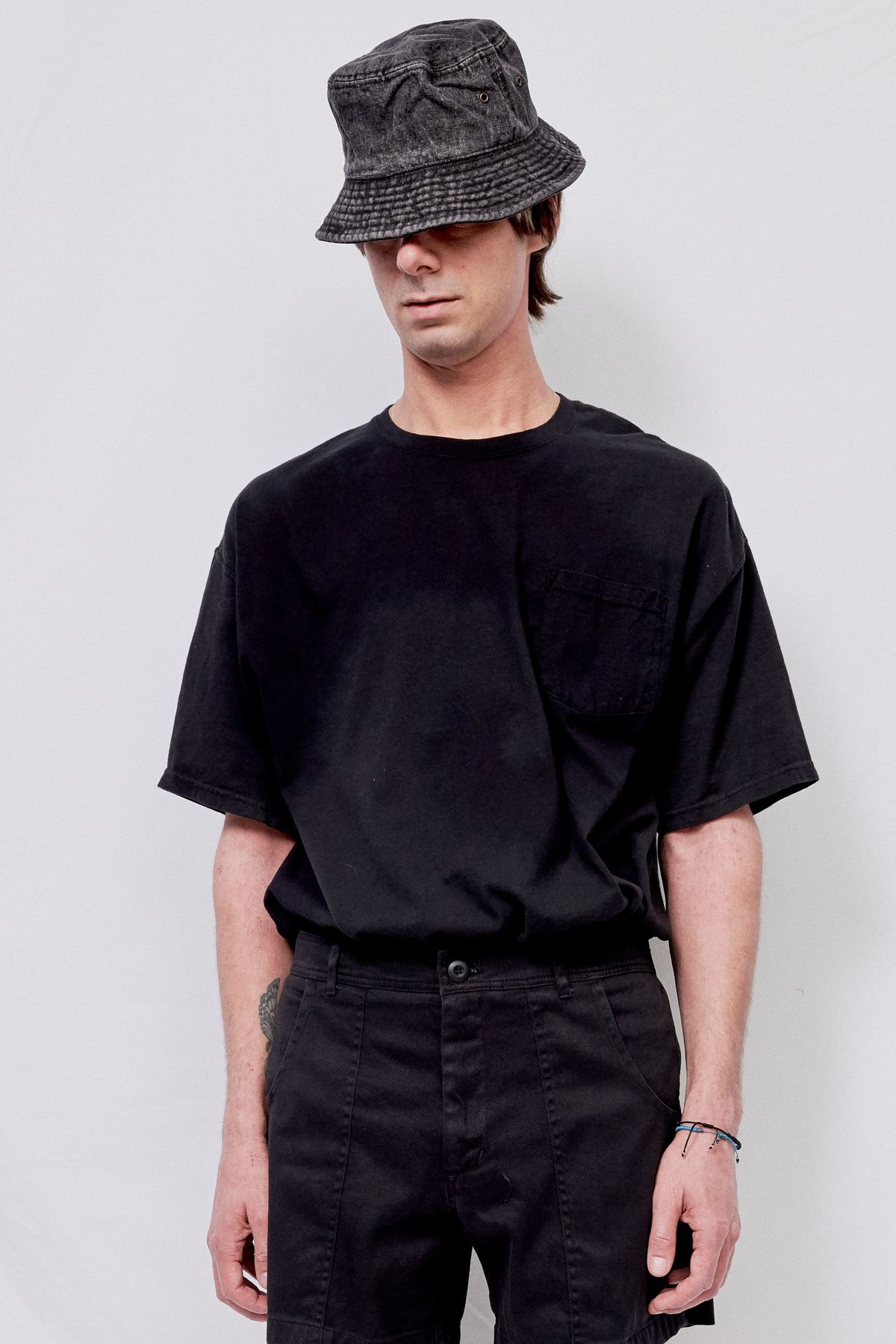 Black Denim Bucket Hat