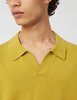 Norse Projects Leif Cotton Linen Polo Shirt - Chartreus Green - Thumbnail 2