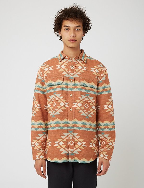 Pendleton Beach Shack Plaid Shirt - Terracotta/Blue/Orange Pendleton Beach Shack Plaid Shirt - Terracotta/Blue/Orange