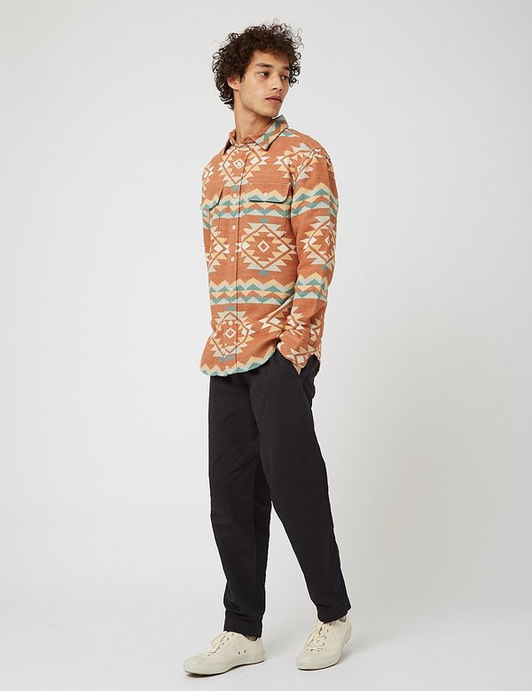 Pendleton Beach Shack Plaid Shirt - Terracotta/Blue/Orange Pendleton Beach Shack Plaid Shirt - Terracotta/Blue/Orange