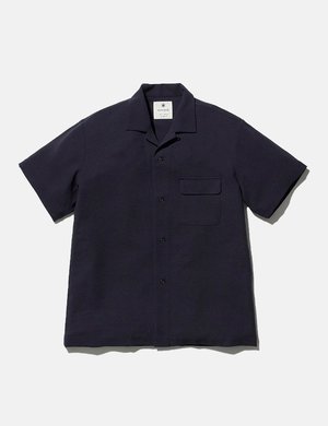 Snow Peak Quick Dry Crepe Weave Soft Shirt - Black | Garmentory