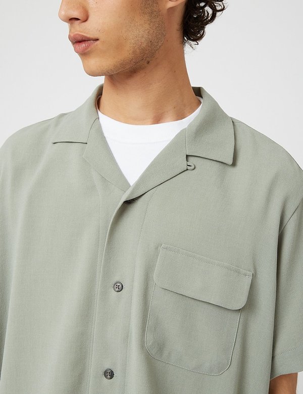 Snow Peak Quick Dry Crepe Weave Soft Shirt - Sage | Garmentory
