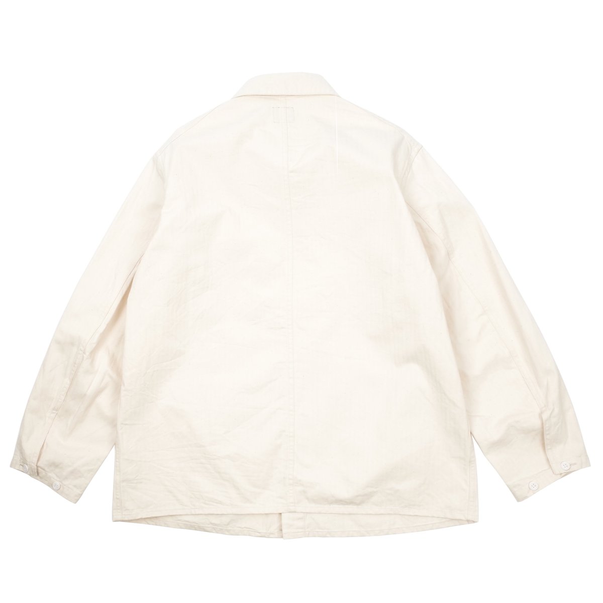 Needles Cotton Herringbone D.n. Coverall Jacket - Off White Needles Cotton Herringbone D.n. Coverall Jacket - Off White