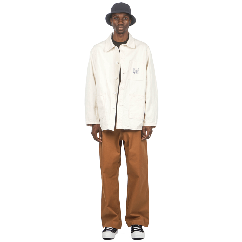 Needles Cotton Herringbone D.n. Coverall Jacket - Off White Needles Cotton Herringbone D.n. Coverall Jacket - Off White