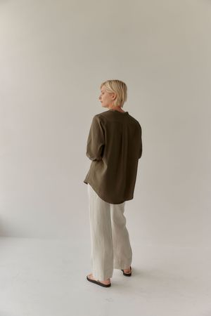 Mina Ease Shirt - Olive Mina Ease Shirt - Olive