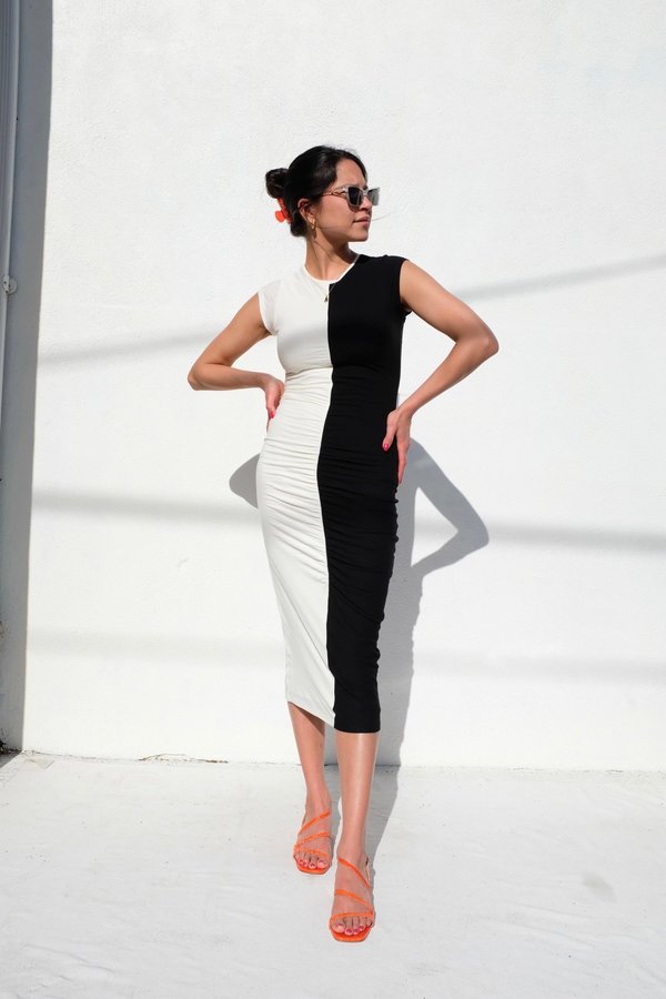 paloma dress black and white Arcina Ori Paloma Dress Black/White Size S (AU 8)