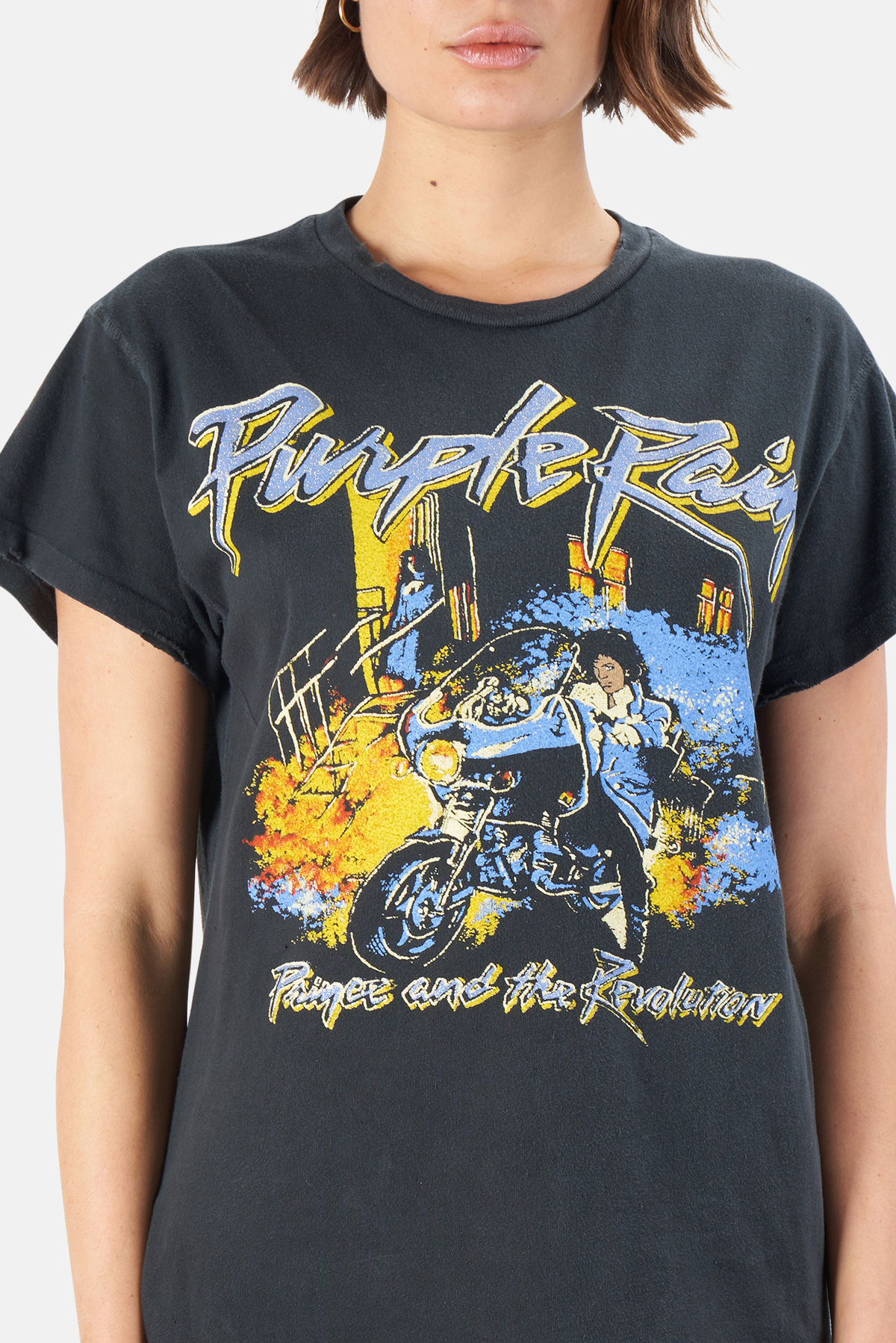 MadeWorn Rock Prince Purple Rain T-Shirt - Coal Pigment - Image 4 of 5