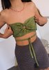 Overdyed Besos Bandeau | Leaf - Thumbnail 1