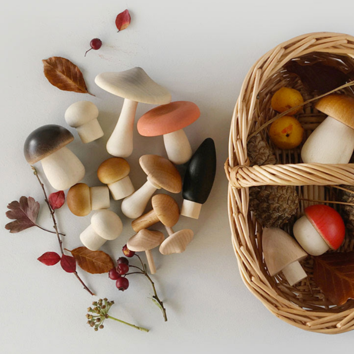 MOON PICNIC Forest Mushrooms Basket | Garmentory