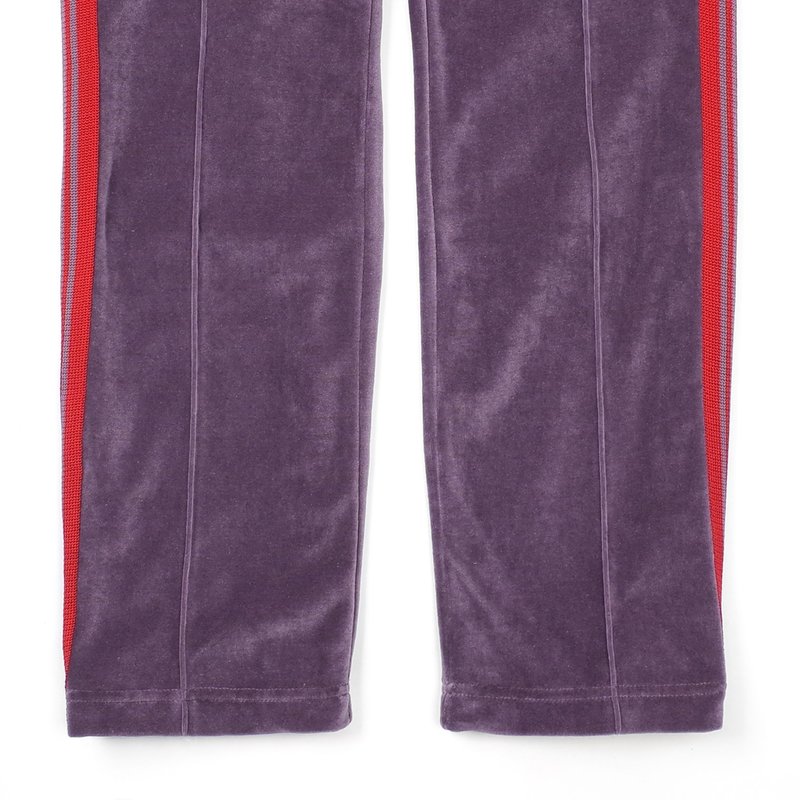 パンツ NEEDLES Narrow Track Pant Velour purple NARROW TRACK PANT VELOUR - PURPLE – lapstoneandhammer.com