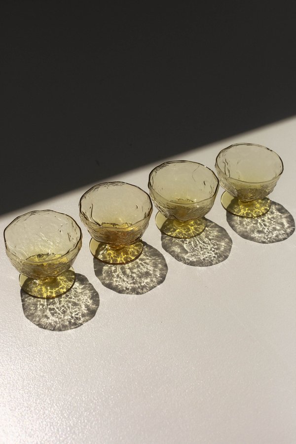 Pre-loved Leigh Collective Crinkle Sundae Cups - yellow Pre-loved Leigh Collective Crinkle Sundae Cups - yellow