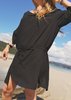 Berenik LONG SLEEVES DRESS - Black - Thumbnail 7