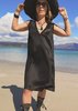 Berenik SLEEVELESS PLEATED SHIRT/DRESS SLEEVELESS - BLACK - Thumbnail 5