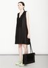 Berenik SLEEVELESS PLEATED SHIRT/DRESS SLEEVELESS - BLACK - Thumbnail 17