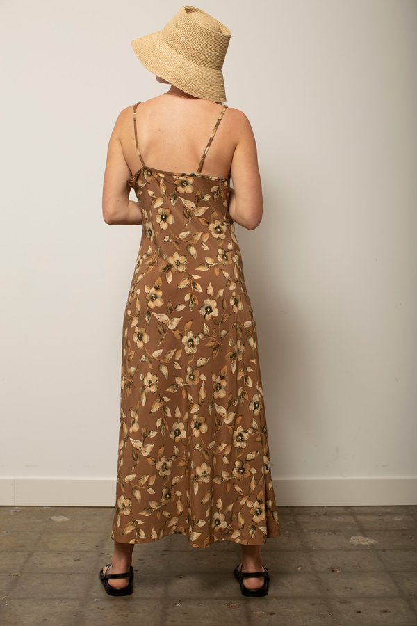 brown dress express Melrose Brown Maxi Dress - 12
